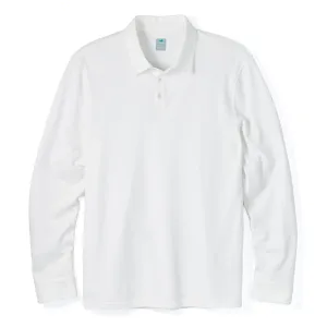 Tour Polo Long Sleeve in Off White