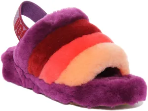 Ugg Australia Fluff Yeah Slide In Purple For Women