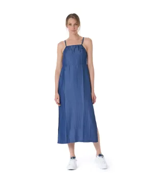 US POLO WOMEN TENCEL SLEEVELESS LONG DRESS