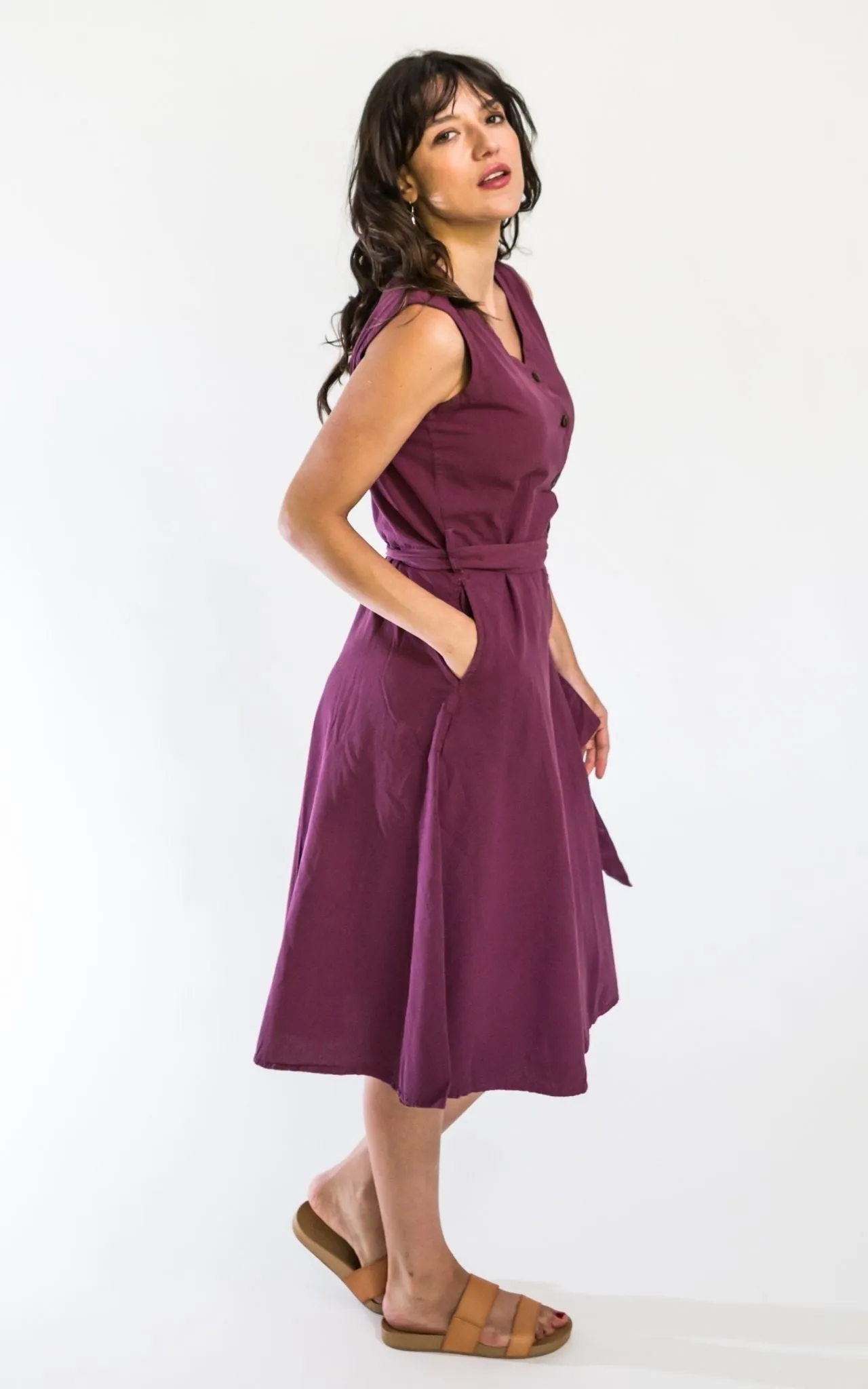 Valentina Dress - Wine