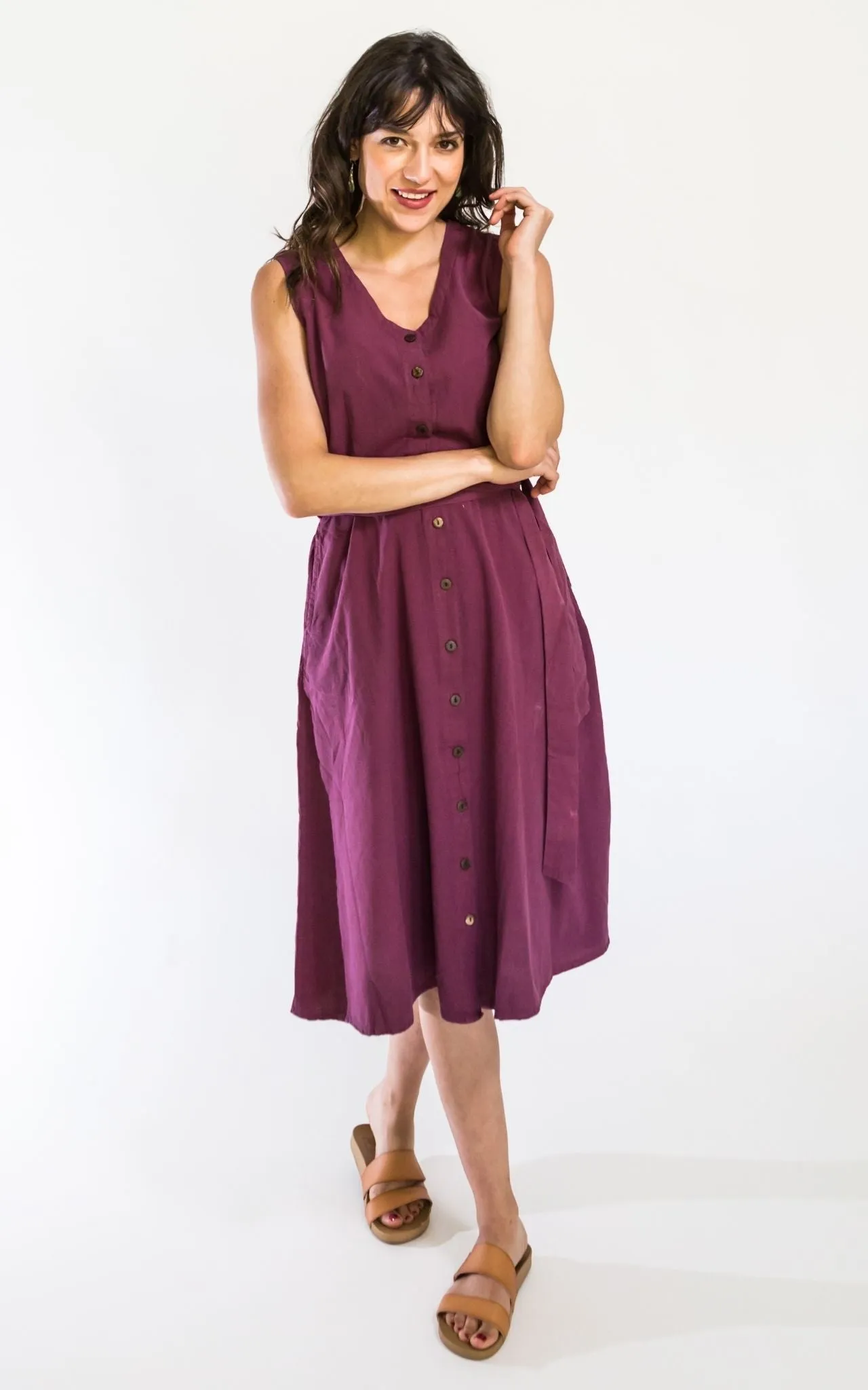 Valentina Dress - Wine