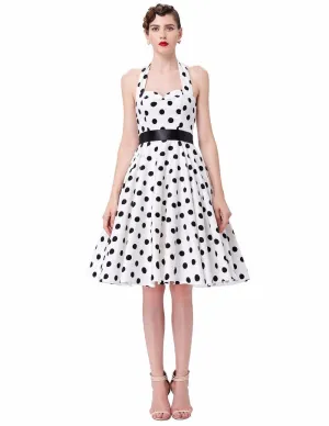 VINTAGE POLKA-DOT SWING DRESS