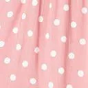 Vintage Style Dusty Pink & Ivory Polka Dot Midi Dress