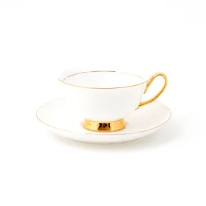 White Teacup and Saucer