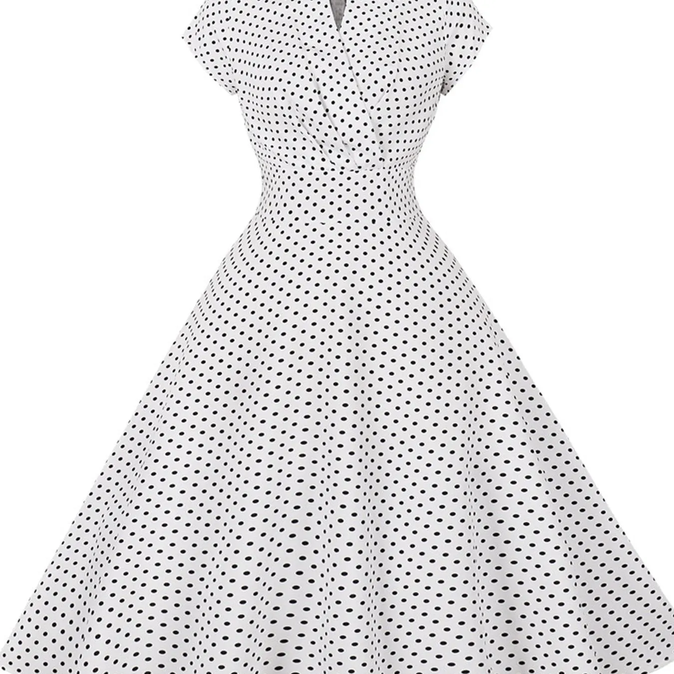 Women's Dresses Casual Summer Fashion Polka Dot Retro Loose Swing Dresses