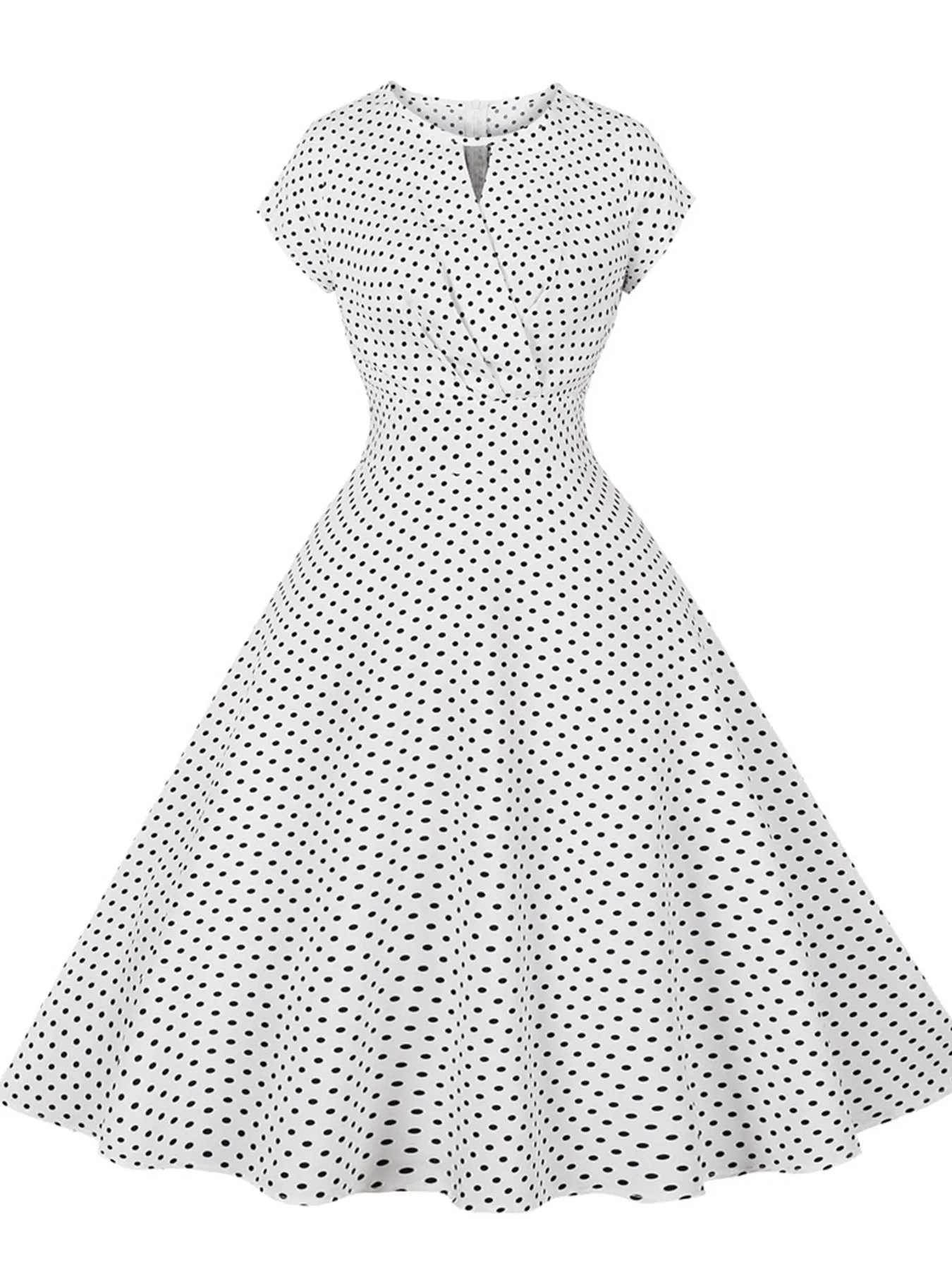 Women's Dresses Casual Summer Fashion Polka Dot Retro Loose Swing Dresses