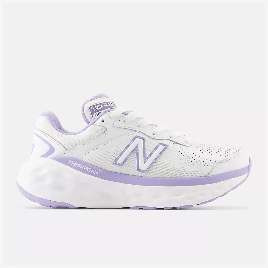 Women's Fresh Foam X 840F (White/Lilac Glo/White)